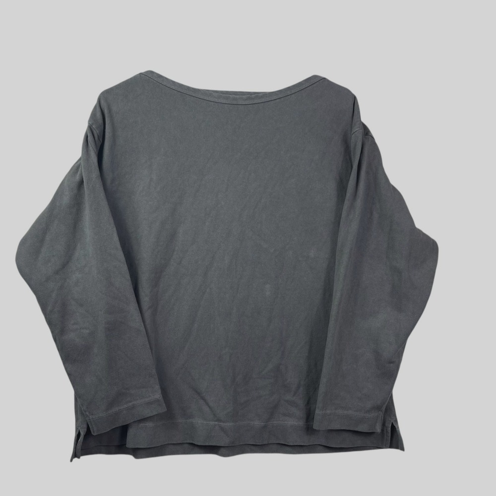 Rudy Jude Organic Cotton Sweatshirt Top Womens Medium Gray Sustainable